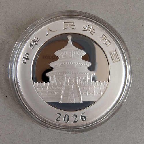 2026パンダ銀貨(表)